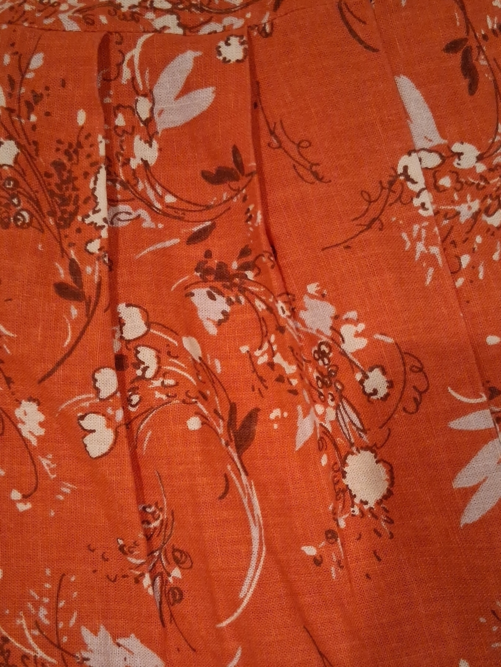 Free People All Mine Mini Dress Red One Shoulder Floral Linen Dress Size Small - Picture 7 of 7